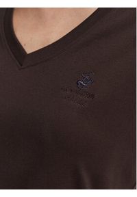 Beverly Hills Polo Club T-Shirt P-SS26W-TS5165187 Brązowy ciemny Regular Fit. Typ kołnierza: polo. Kolor: brązowy. Materiał: bawełna #2