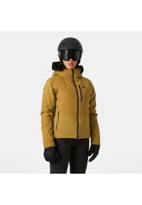 Damska kurtka narciarska Helly Hansen Valdisere 2.0. Kolor: brązowy. Sezon: zima. Sport: narciarstwo