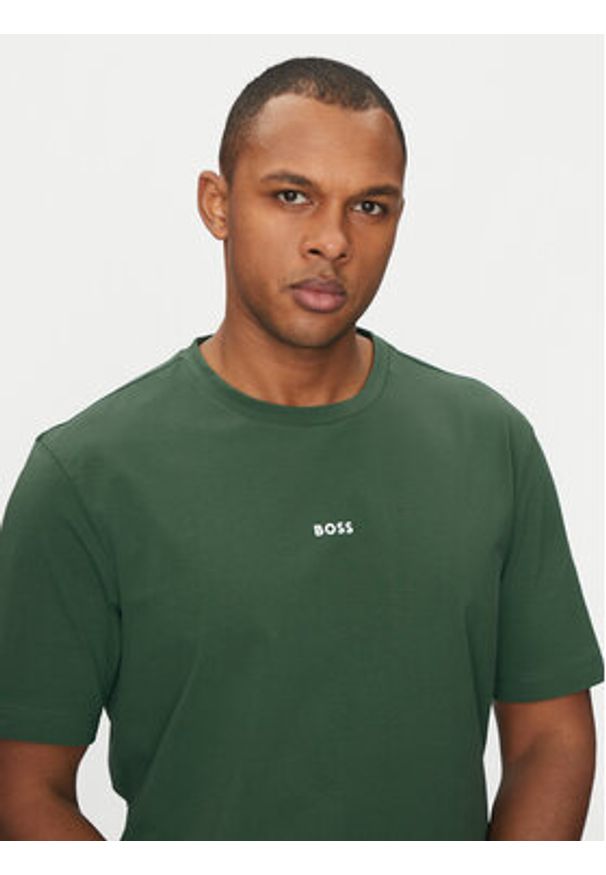 BOSS T-Shirt Tchup 50473278 Zielony Relaxed Fit. Kolor: zielony. Materiał: bawełna