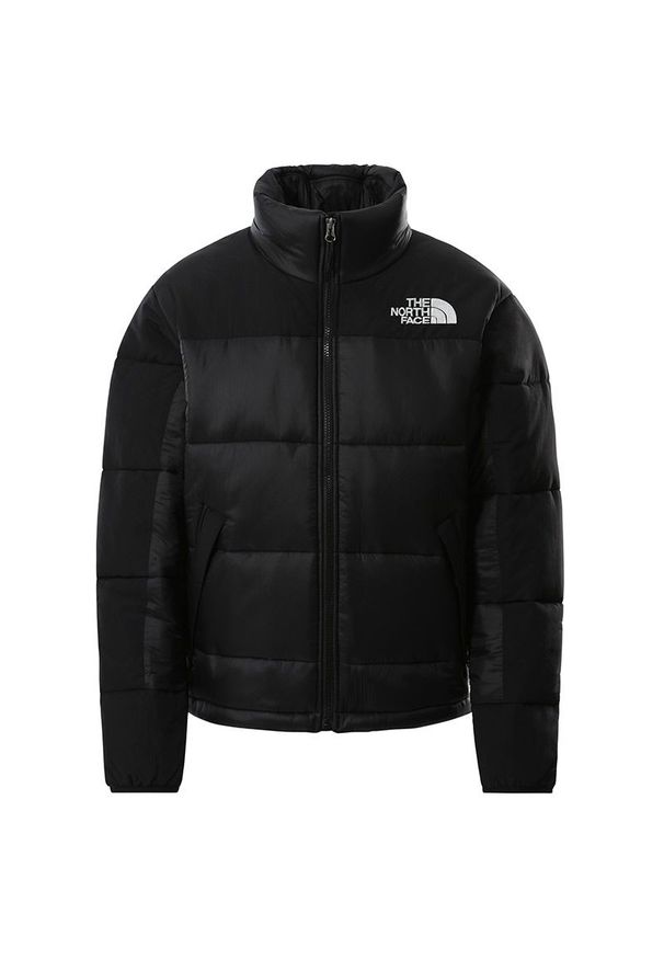 Kurtka The North Face Himalayan 0A4R35JK31 - czarna. Okazja: na spacer. Kolor: czarny. Materiał: poliester, syntetyk, nylon, materiał, puch. Sezon: zima. Styl: retro, elegancki. Sport: turystyka piesza