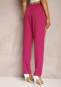 Renee - Fuksjowe Spodnie Cygaretki Zalko. Okazja: na co dzień. Kolor: różowy. Styl: klasyczny, elegancki, casual #3