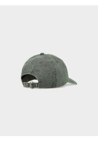 4f - Czapka z daszkiem strapback dziecięca - khaki. Kolor: brązowy, wielokolorowy, oliwkowy. Materiał: bawełna, materiał. Wzór: haft. Sezon: lato. Styl: sportowy #2