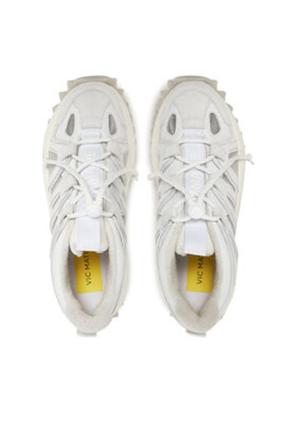 Vic Matié Sneakersy 1G3200D D22BQ3T175 Biały. Kolor: biały. Materiał: zamsz, skóra