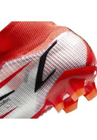 Buty piłkarskie Nike Mercurial Superfly 8 Elite CR7 Fg M DB2858-600 biały,czerwony pomarańcze i czerwienie. Kolor: wielokolorowy, biały, czerwony. Materiał: syntetyk. Sport: piłka nożna