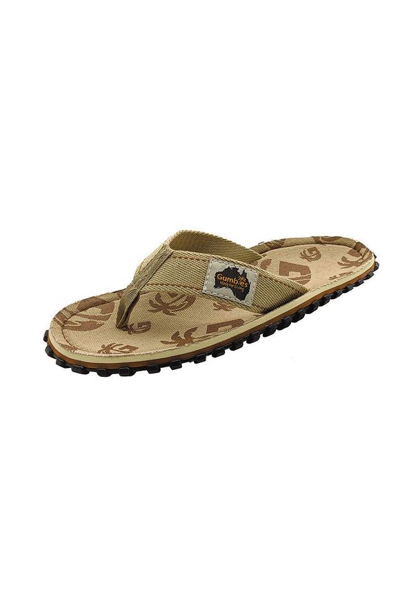 Gumbies - Japonki ISLANDER. Kolor: beżowy. Materiał: bawełna, materiał, guma. Wzór: gładki