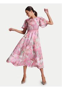 Swing Sukienka koktajlowa 5AG23600 Różowy Regular Fit. Kolor: różowy. Materiał: wiskoza. Styl: wizytowy