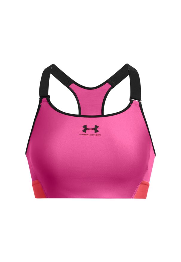 Biustonosz dla kobiet Under Armour HeatGear High. Kolor: czarny, różowy, wielokolorowy. Sport: fitness
