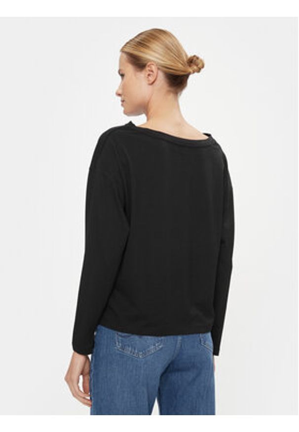 Pepe Jeans Bluzka Hope PL505739 Czarny Relaxed Fit. Kolor: czarny. Materiał: bawełna