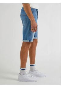 Lee Szorty jeansowe 5 Pocket L73MMWFO 112331767 Niebieski Regular Fit. Kolor: niebieski. Materiał: bawełna