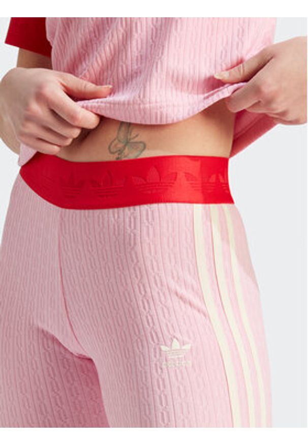 Adidas - adidas Legginsy IK7848 Różowy. Kolor: różowy. Materiał: syntetyk