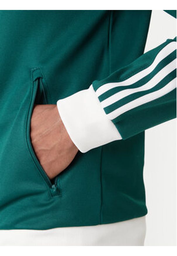 Adidas - adidas Bluza adicolor Classic KE1666 Zielony Slim Fit. Kolor: zielony. Materiał: bawełna