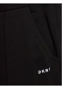 DKNY Sport Spodnie dresowe DPPP2513 Czarny Regular Fit. Kolor: czarny. Materiał: bawełna