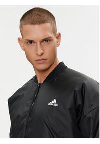 Adidas - adidas Kurtka bomber Brand Love Bomber IK0526 Czarny Regular Fit. Kolor: czarny. Materiał: syntetyk #5