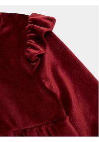 Jamiks Sukienka elegancka Karima JZG318 Bordowy Regular Fit. Kolor: czerwony. Materiał: syntetyk. Styl: elegancki #3