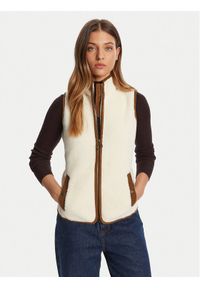 Barbour Kamizelka LFL0055CR11 Écru Regular Fit. Materiał: syntetyk