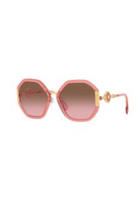 VERSACE - Versace Okulary przeciwsłoneczne damskie kolor różowy. Kształt: okrągłe. Kolor: różowy #1