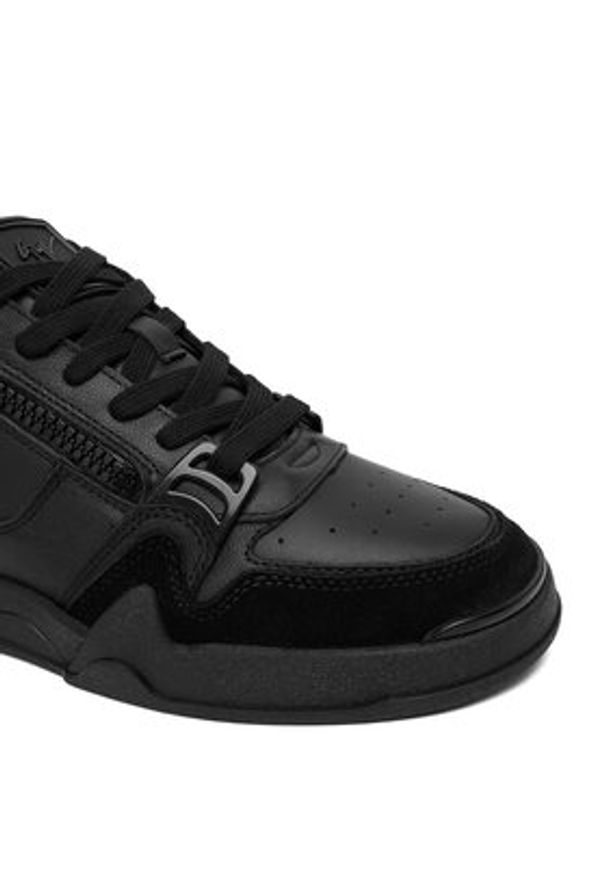 Giuseppe Zanotti Sneakersy RU50014/003 Czarny. Kolor: czarny. Materiał: skóra