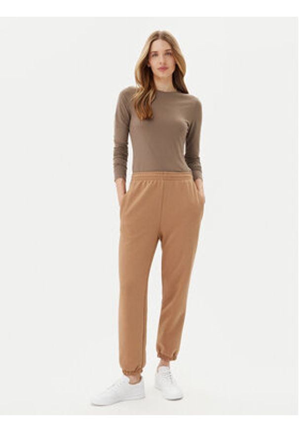 ViCOLO Spodnie dresowe TD0573 Brązowy Regular Fit. Kolor: brązowy. Materiał: syntetyk