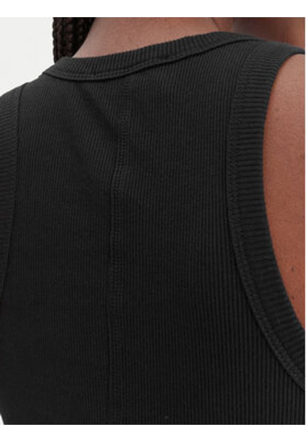 Lacoste Top TF5388 Czarny Slim Fit. Kolor: czarny. Materiał: bawełna