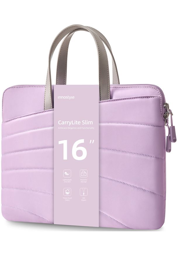 Innostyle - INNOSTYLE DAMSKA TORBA NA LAPTOPA 15 6 16 WODOODPORNA CARRYLITE FIOLETOWA. Kolor: fioletowy
