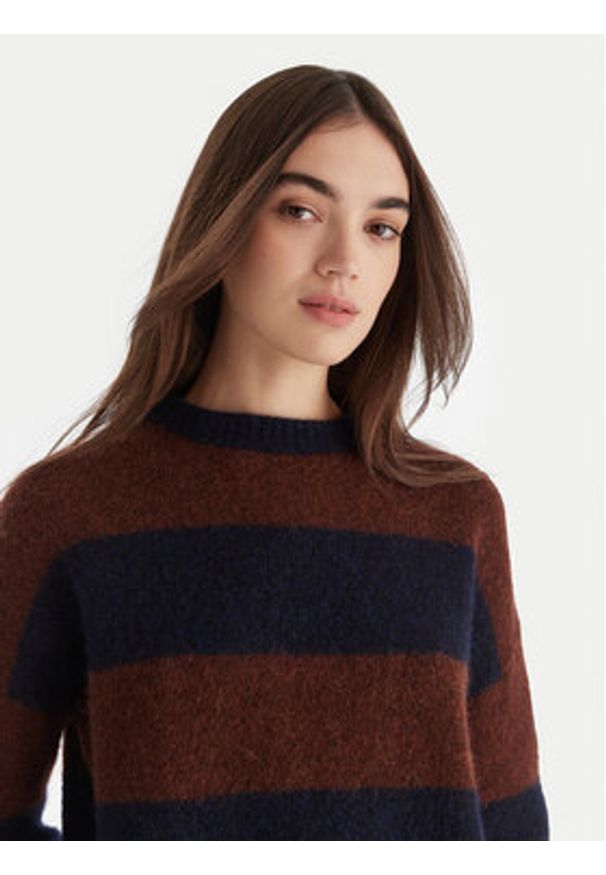 Weekend Max Mara Sweter Tuono 2525366142 Kolorowy Loose Fit. Materiał: wełna. Wzór: kolorowy