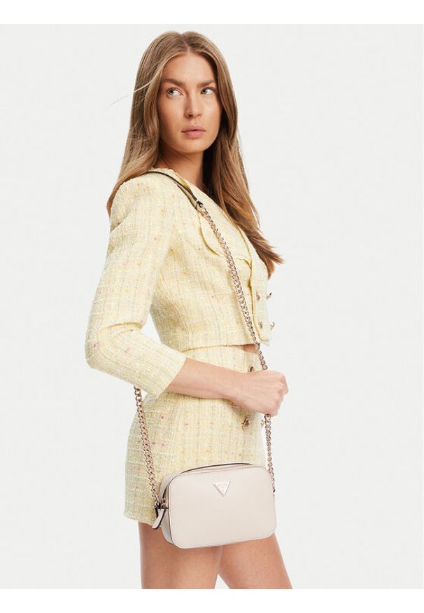 Guess Torebka Noelle II HWZG96 72140 Écru. Kolor: kremowy. Materiał: skórzane