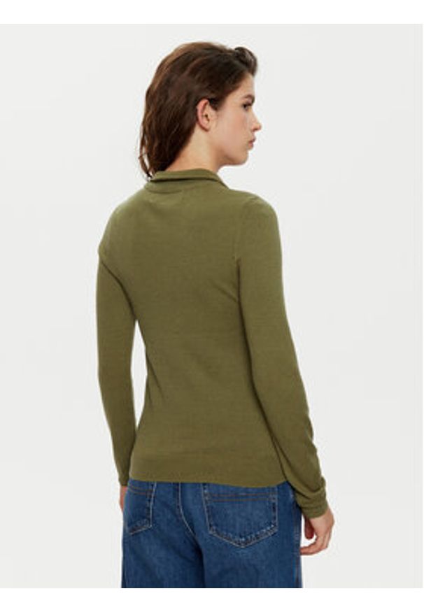 Vero Moda Sweter Happiness 10317993 Zielony Slim Fit. Kolor: zielony. Materiał: syntetyk