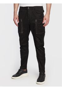 G-Star RAW - G-Star Raw Spodnie materiałowe Zip Pocket 3D D21975-C105-6484 Czarny Skinny Fit. Kolor: czarny. Materiał: bawełna