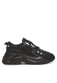 Versace Jeans Couture Sneakersy 78YA3SC4 Czarny. Kolor: czarny. Materiał: skóra