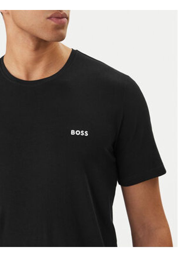 BOSS T-Shirt Mix&Match 50515312 Czarny Regular Fit. Kolor: czarny. Materiał: bawełna