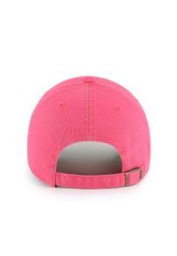 47 Brand - 47brand czapka Los Angeles Dodgers kolor różowy z aplikacją. Kolor: różowy. Wzór: aplikacja