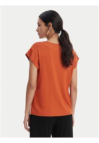 Emporio Armani T-Shirt EW003407 AF20240 U4098 Czerwony Regular Fit. Kolor: czerwony. Materiał: wiskoza #2