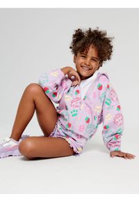 Sinsay - Bluza rozpinana Koci Domek Gabi - fioletowy. Kolor: fioletowy. Materiał: bawełna, dzianina. Wzór: nadruk