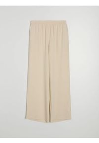 Sinsay - Spodnie palazzo - kremowy. Kolor: kremowy