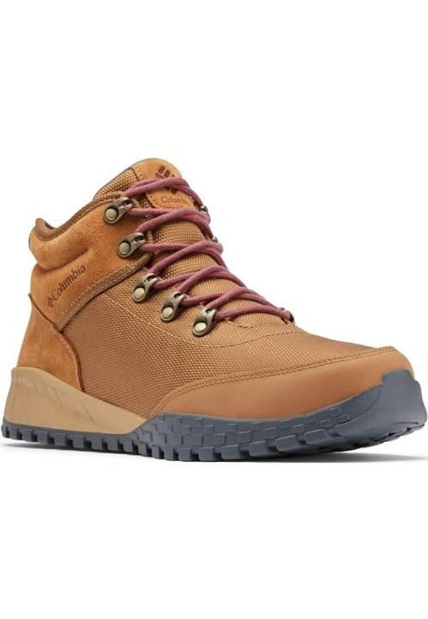 columbia - Buty do chodzenia męskie Columbia Fairbanks Mid. Wysokość cholewki: za kostkę. Kolor: brązowy. Materiał: materiał, syntetyk. Szerokość cholewki: normalna. Sport: turystyka piesza