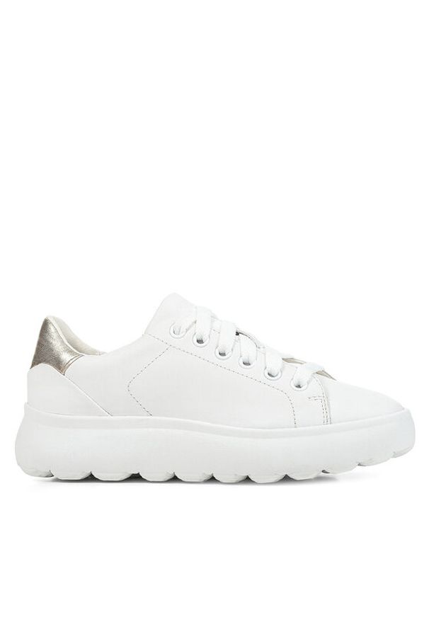 Geox Sneakersy D Spherica Ec4.1 D35TCB 085Y2 C0232 Biały. Kolor: biały. Materiał: skóra