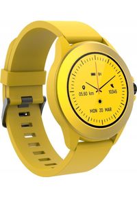FOREVER - Smartwatch Forever Colorum CW-300 Żółty. Rodzaj zegarka: smartwatch. Kolor: żółty