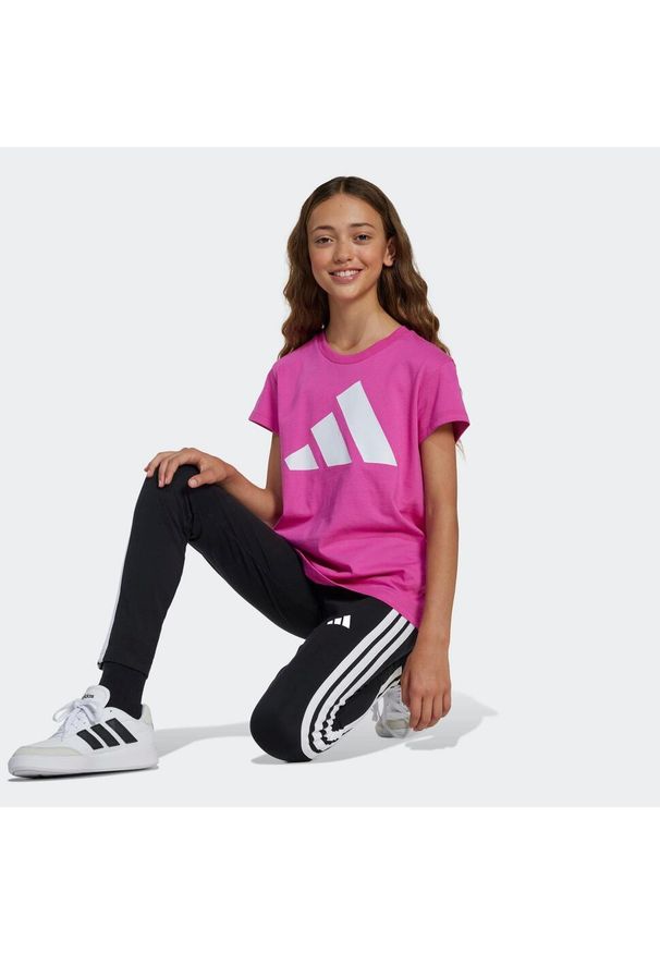Adidas - Legginsy dziecięce ADIDAS. Materiał: bawełna, materiał