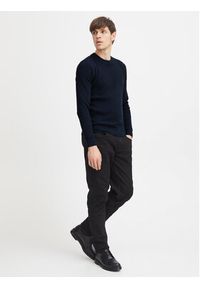 Casual Friday Sweter 20504787 Granatowy Slim Fit. Okazja: na co dzień. Kolor: niebieski. Materiał: bawełna. Styl: casual #7