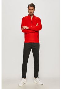 Tommy Jeans - Bluza bawełniana. Okazja: na co dzień. Typ kołnierza: bez kaptura. Kolor: czerwony. Materiał: bawełna. Długość: krótkie. Wzór: gładki. Styl: casual #5
