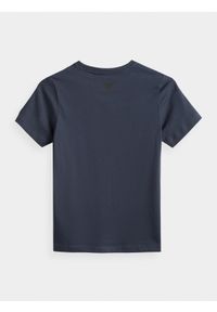 4f - T-shirt chłopięcy (122-164). Kolor: niebieski. Materiał: bawełna, materiał #2