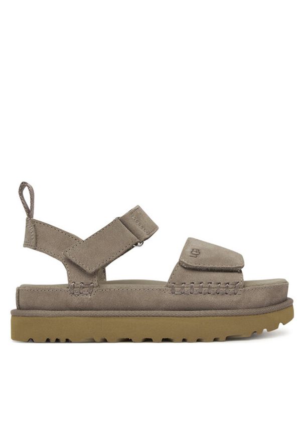 Ugg Sandały W Goldenstar 1136783 Srebrne rodowanie. Kolor: srebrny. Materiał: zamsz, skóra