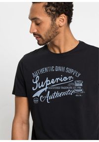 bonprix - T-shirt (2 szt.). Kolor: czarny. Wzór: nadruk #2