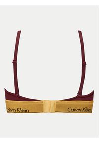 Calvin Klein Underwear Biustonosz bezfiszbinowy 000QF7787E Bordowy. Kolor: czerwony. Materiał: bawełna