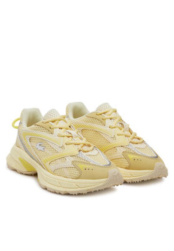 Lacoste Sneakersy 7-49SFA0007 Żółty. Kolor: żółty. Materiał: materiał