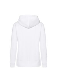 FRUIT OF THE LOOM - Bluza Damska Premium Z Kapturem. Typ kołnierza: kaptur. Kolor: biały