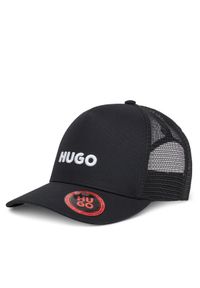 Hugo - HUGO Czapka z daszkiem Marsel-Trucker 50535942 Czarny. Kolor: czarny. Materiał: bawełna, materiał