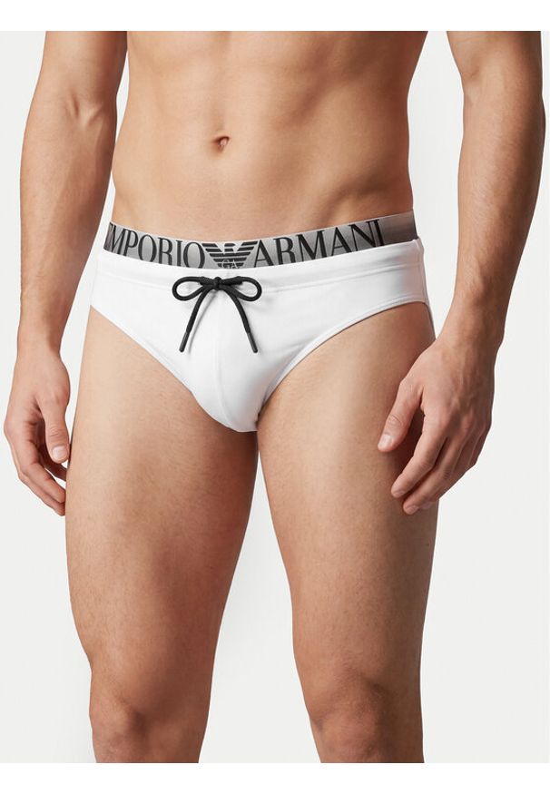 Emporio Armani Kąpielówki EM000582 AF20432 U0002 Biały. Kolor: biały. Materiał: syntetyk