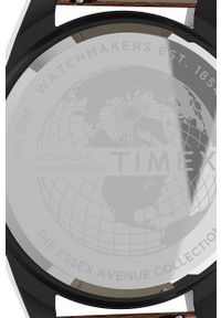 Timex zegarek TW2U82200 Essex Ave Day-Date męski kolor szary. Kolor: szary. Materiał: skóra, materiał #4