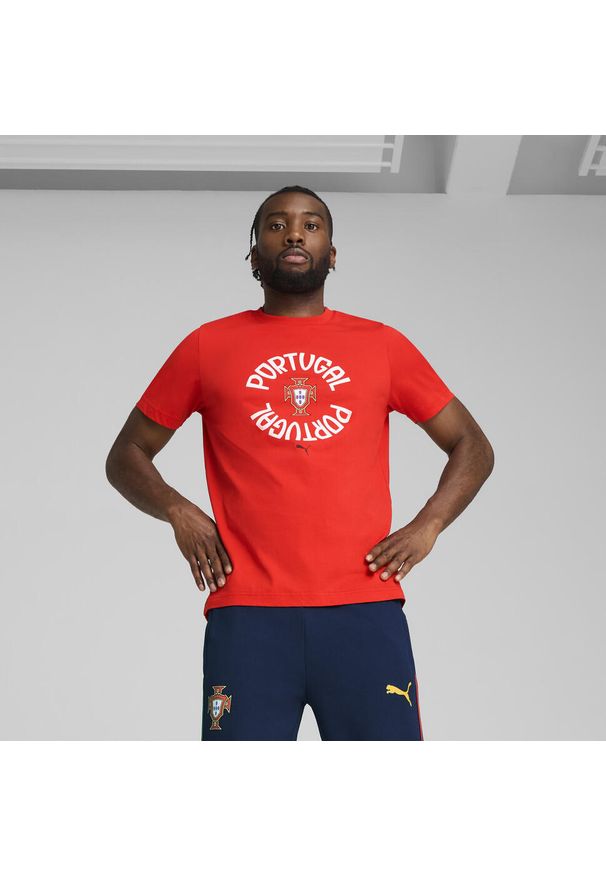 Puma - Męska koszulka Portugalia ftblNRGY PUMA Sport Red White. Kolor: czerwony, biały, wielokolorowy. Sport: piłka nożna